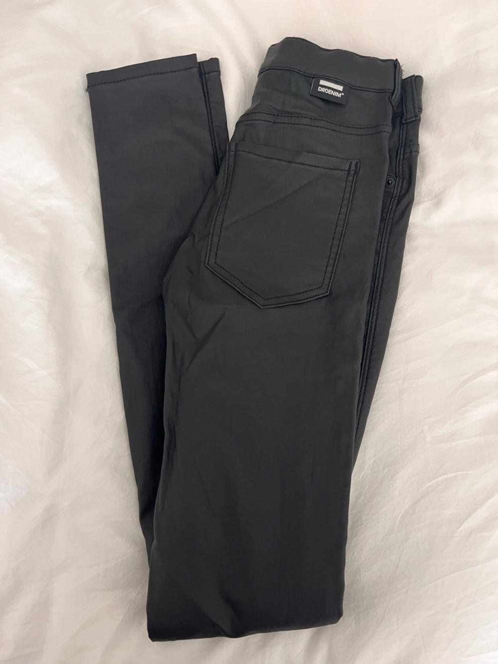 Dr. Denim Black Slim Pants with Zip Detail